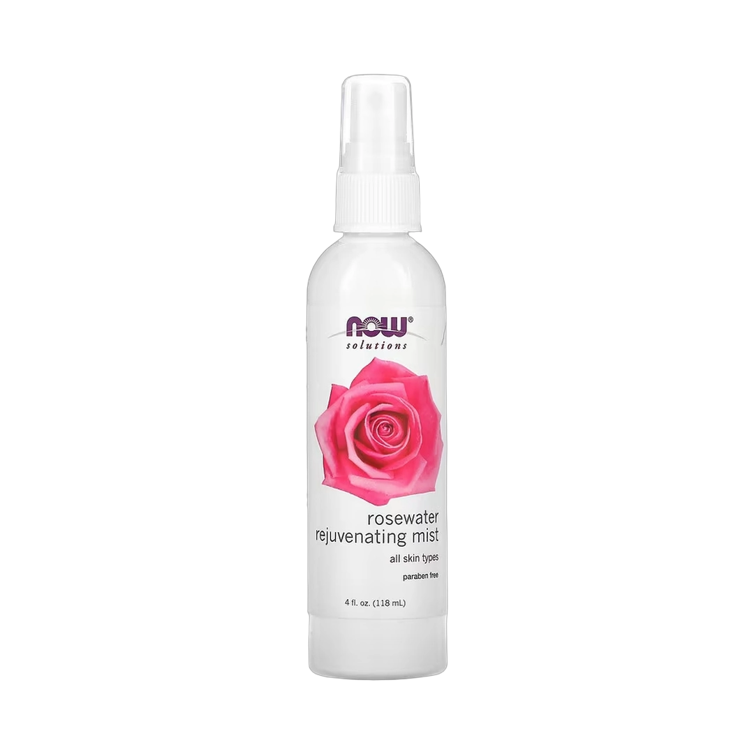 NOW Foods, Solutions, Rosewater Rejuvenating Mist, 4 fl oz, 118 ml