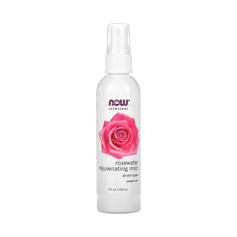 NOW Foods, Solutions, Rosewater Rejuvenating Mist, 4 fl oz, 118 ml