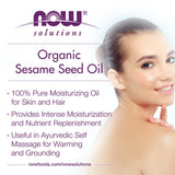 NOW Foods, Solutions, Sesame Seed Oil, 8 fl oz, 237 ml