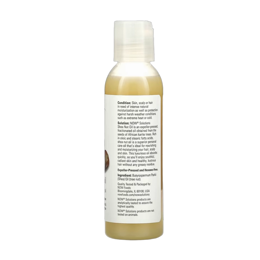 NOW Foods, Solutions, Shea Nut Oil, 4 fl oz, 118 ml