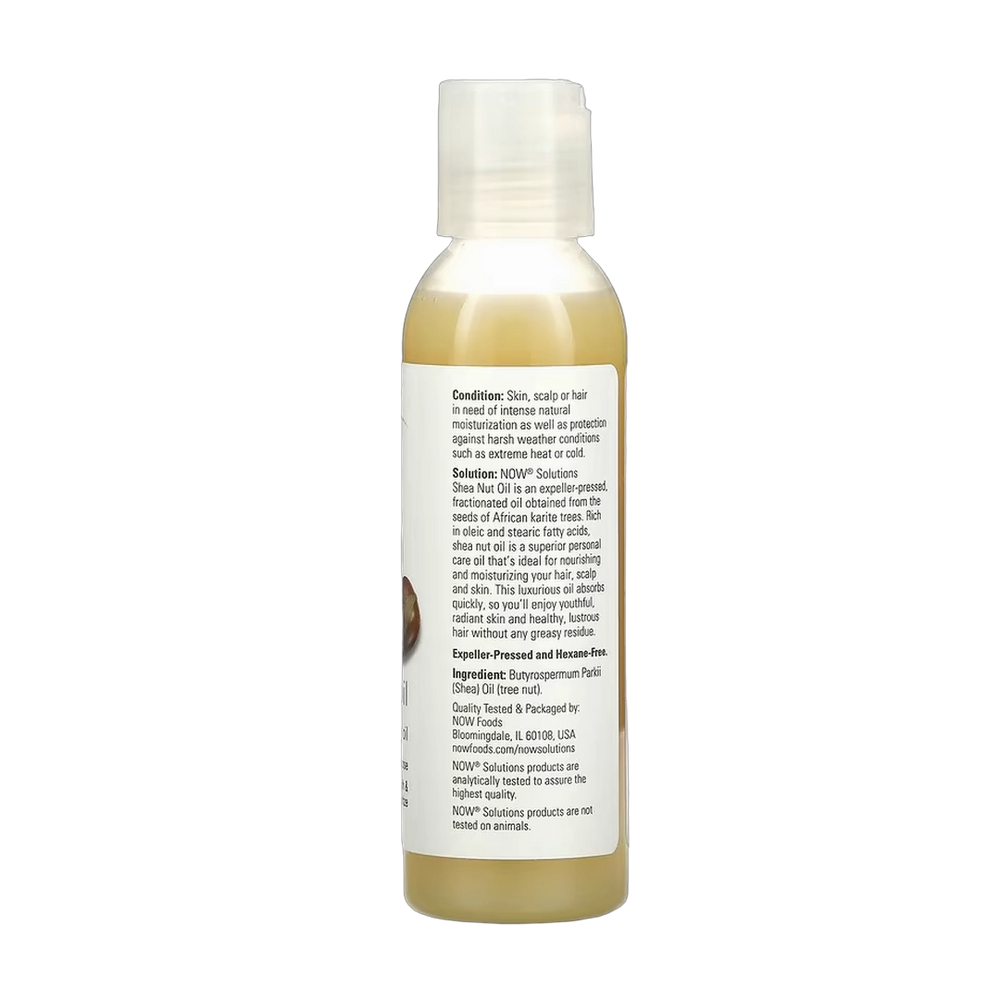 NOW Foods, Solutions, Shea Nut Oil, 4 fl oz, 118 ml