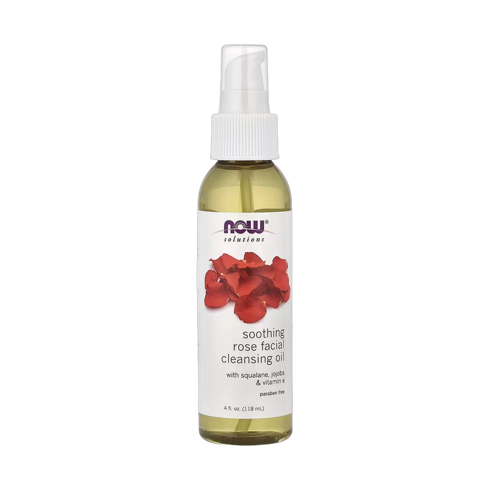 NOW Foods, Solutions, Soothing Rose Facial Cleansing Oil, 4 fl oz, 118 ml