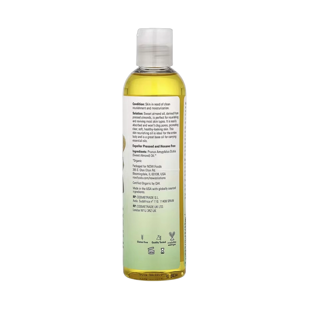 NOW Foods, Solutions, Sweet Almond Oil, 8 fl oz, 237 ml