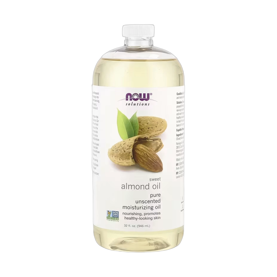 NOW Foods, Solutions, Sweet Almond Oil, Unscented, 32 fl oz, 946 ml