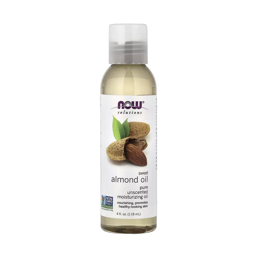 NOW Foods, Solutions, Sweet Almond Oil, Unscented, 4 fl oz, 118 ml