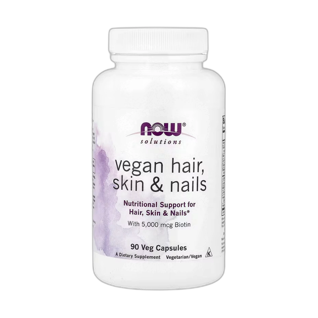 NOW Foods, Solutions, Vegan Hair, Skin & Nails, 90 Veg Capsules