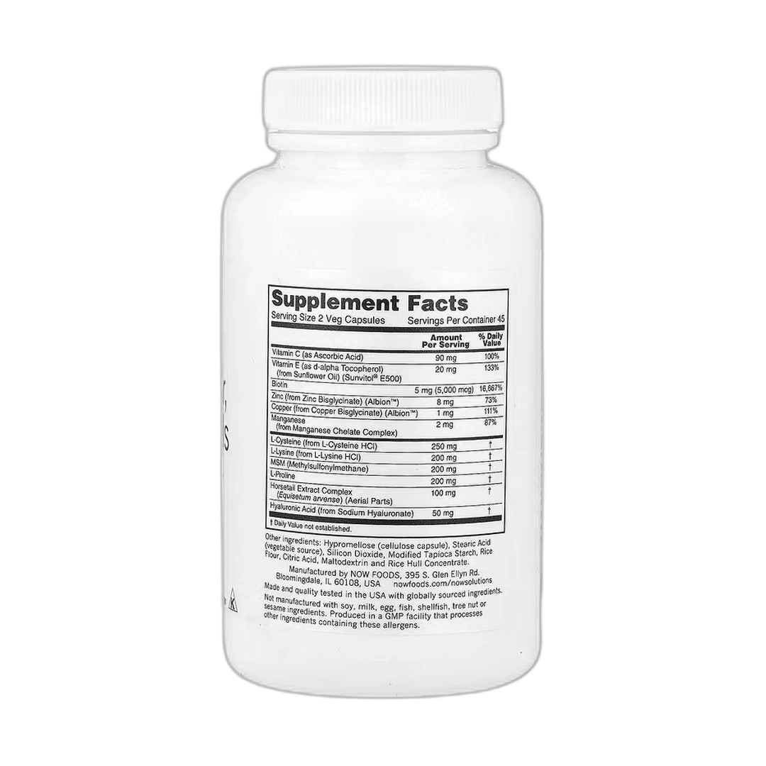 NOW Foods, Solutions, Vegan Hair, Skin & Nails, 90 Veg Capsules
