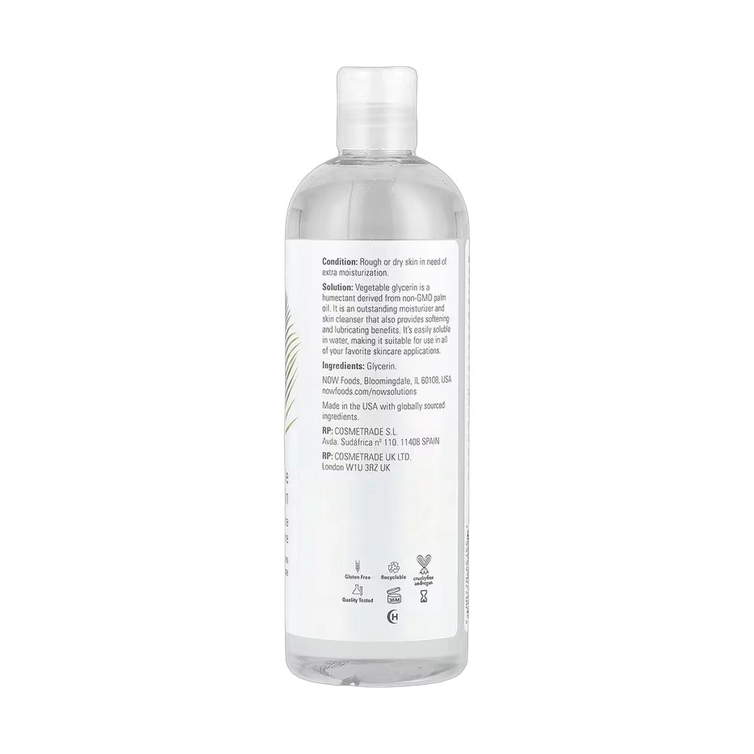 NOW Foods, Solutions, Vegetable Glycerine, 16 fl oz, 473 ml