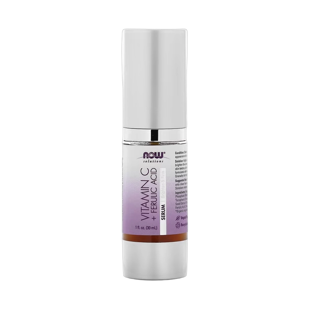 NOW Foods, Solutions, Vitamin C & Ferulic Acid Serum, 1 fl oz, 30 ml