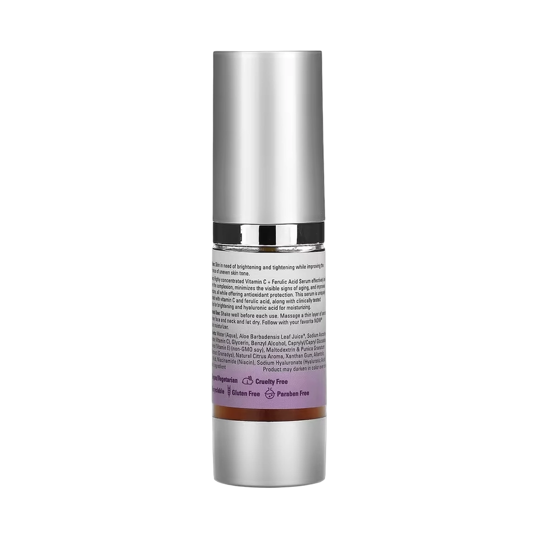 NOW Foods, Solutions, Vitamin C & Ferulic Acid Serum, 1 fl oz, 30 ml