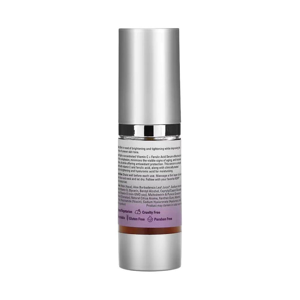 NOW Foods, Solutions, Vitamin C & Ferulic Acid Serum, 1 fl oz, 30 ml