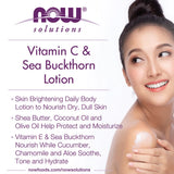 NOW Foods, Solutions, Vitamin C & Sea Buckthorn Lotion, 8 fl oz, 237 ml