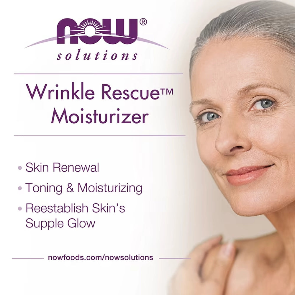 NOW Foods, Solutions, Wrinkle Rescue™ Moisturizer, 2 oz, 57 g