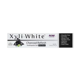 NOW Foods, Solutions, XyliWhite™, Charcoal Refresh, Toothpaste Gel, Mint, 6.4 oz, 181 g