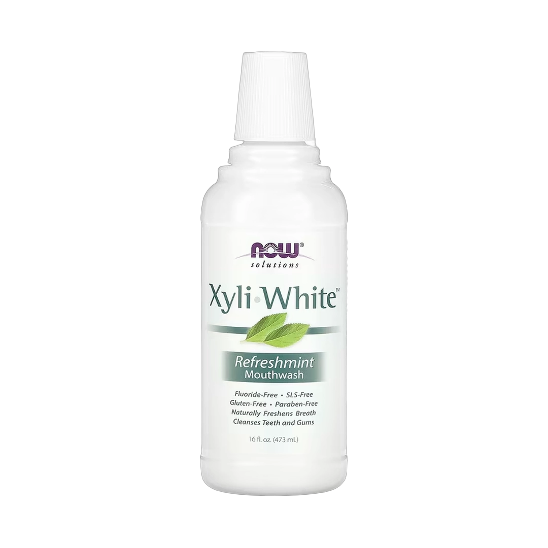 NOW Foods, Solutions, XyliWhite Mouthwash, Fluoride-Free, Refreshmint, 16 fl oz, 473 ml