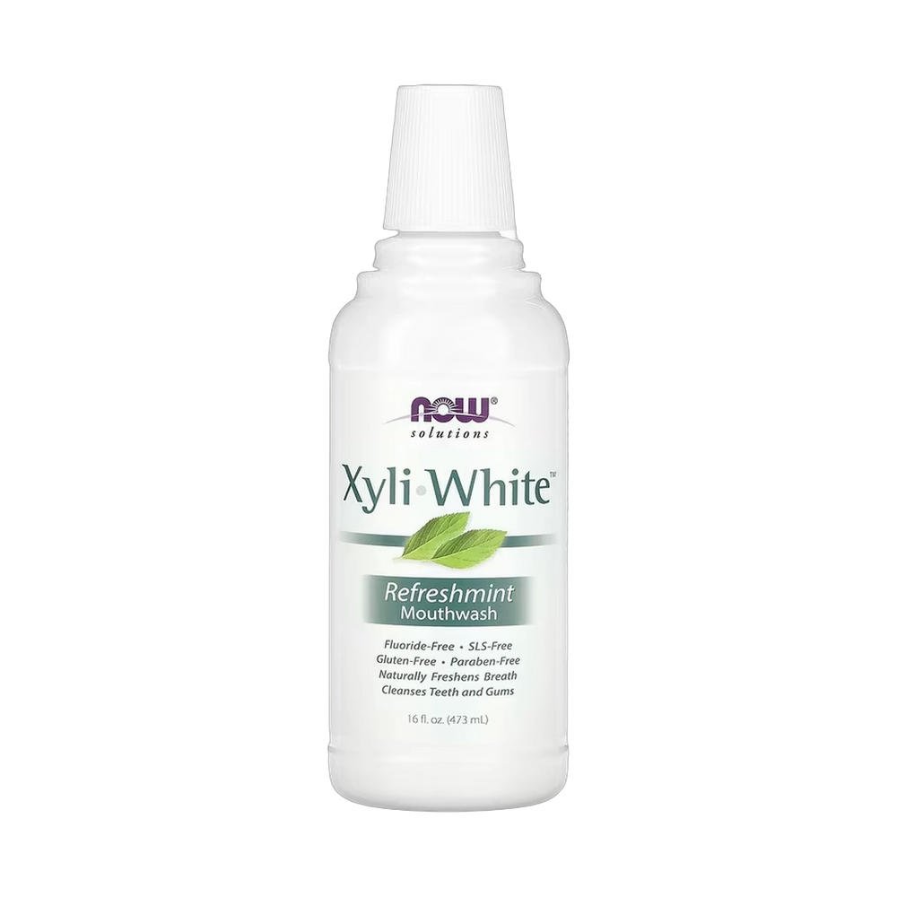 NOW Foods, Solutions, XyliWhite Mouthwash, Fluoride-Free, Refreshmint, 16 fl oz, 473 ml