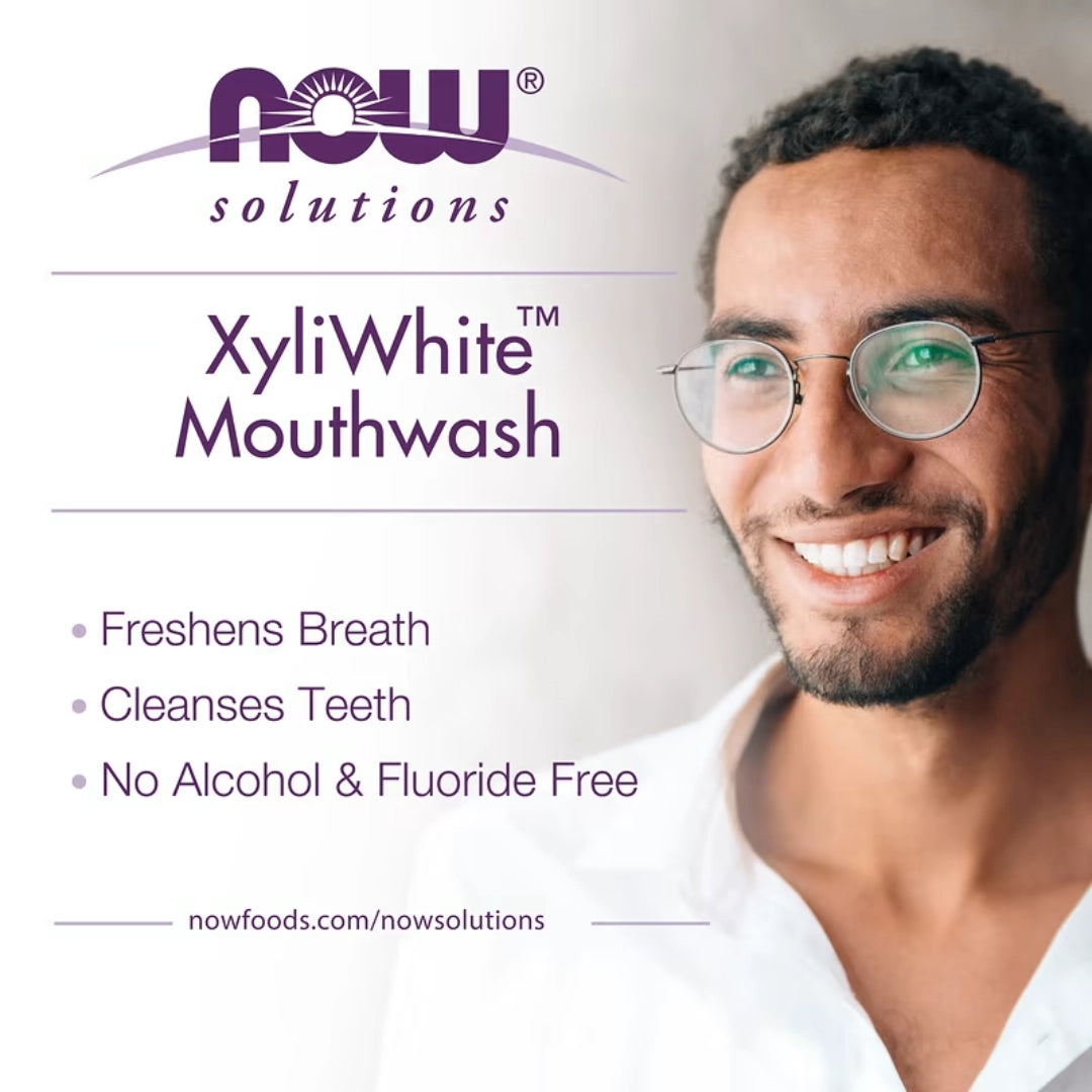 NOW Foods, Solutions, XyliWhite™ Mouthwash, Neem & Tea Tree with Mint, 16 fl oz, 473 ml