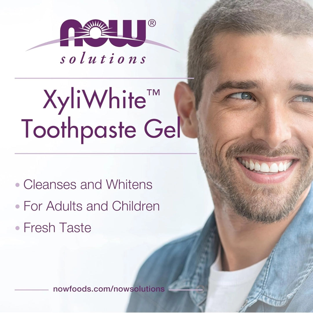 NOW Foods Solutions, Xyliwhite™ Toothpaste Gel, Refreshmint, 1oz, 40 Tubes