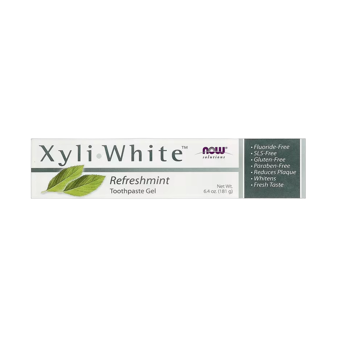 NOW Foods, Solutions, XyliWhite™, Toothpaste Gel, Refreshmint, 6.4 oz, 181 g