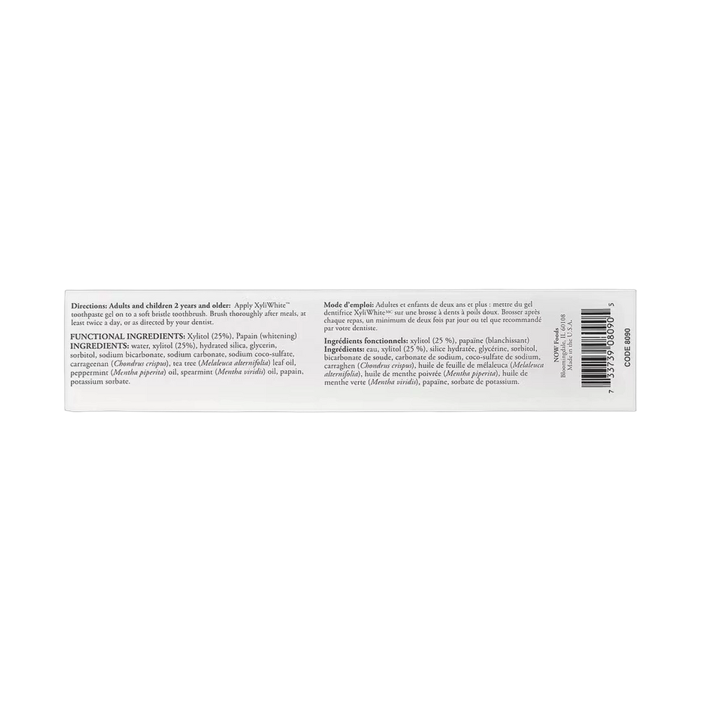 NOW Foods, Solutions, XyliWhite™, Toothpaste Gel, Refreshmint, 6.4 oz, 181 g