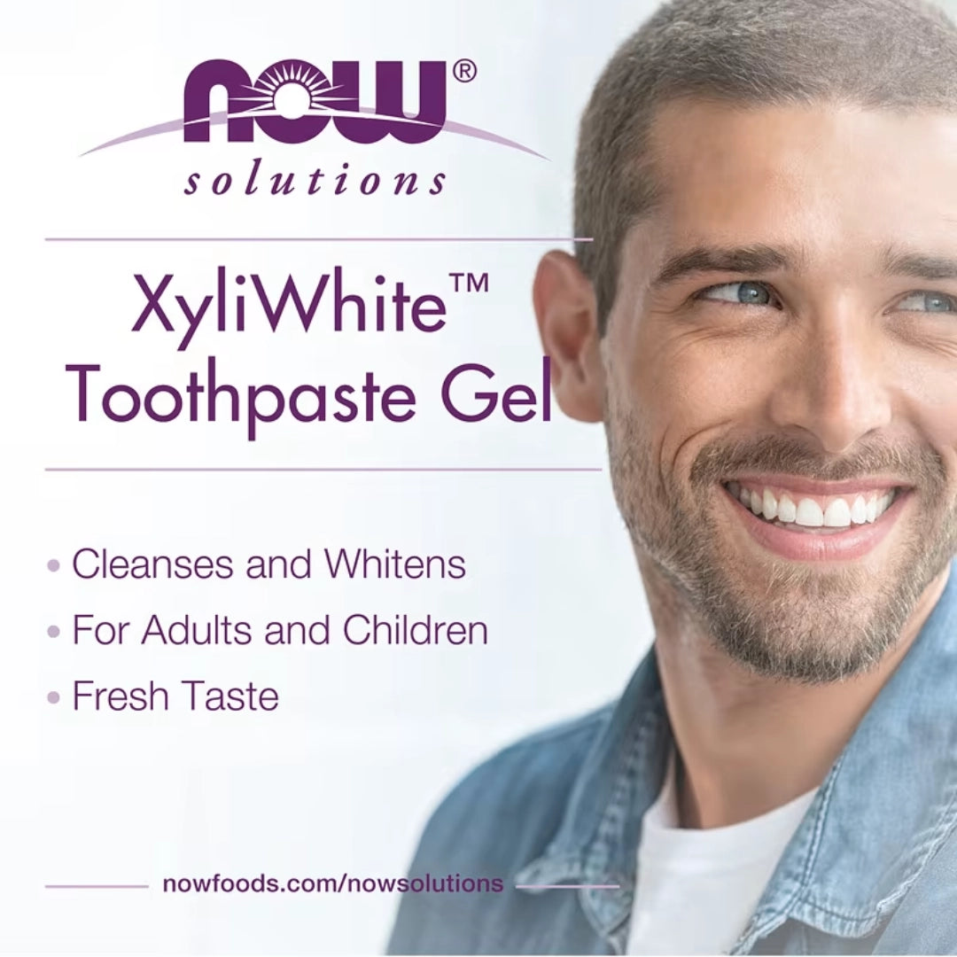NOW Foods, Solutions, XyliWhite™, Toothpaste Gel, Refreshmint, 6.4 oz, 181 g