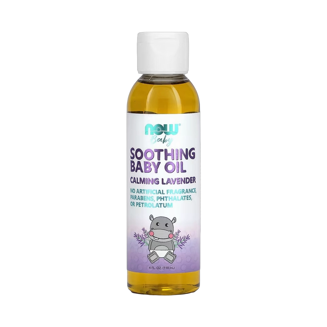 NOW Foods, Soothing Baby Oil, Calming Lavender, 4 fl oz, 118 ml