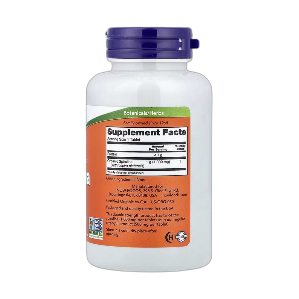 NOW Foods, Spirulina, 1,000 mg, 120 Tablets