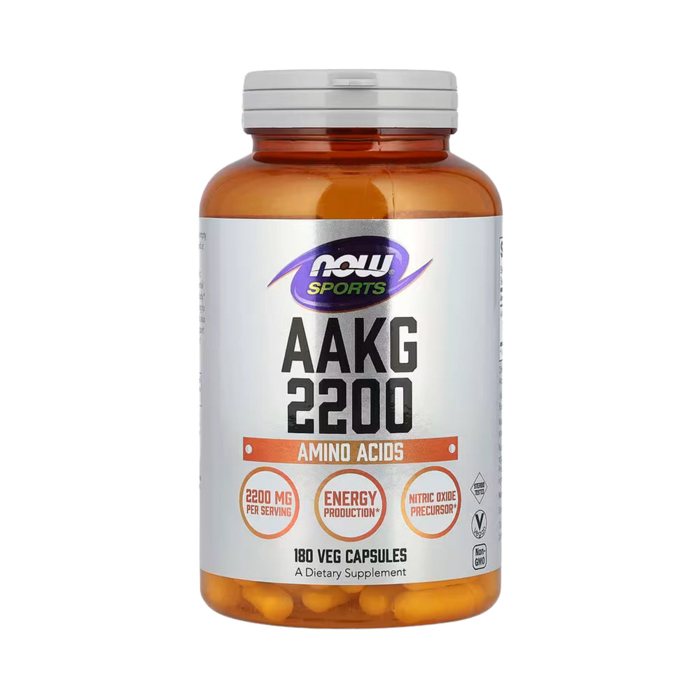NOW Foods, Sports, AAKG 2200, 180 Veg Capsules