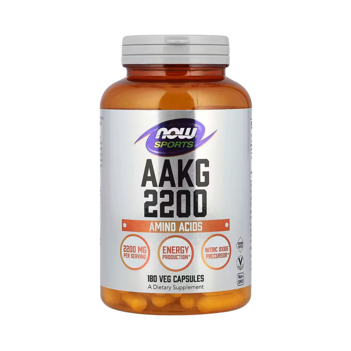 NOW Foods, Sports, AAKG 2200, 180 Veg Capsules