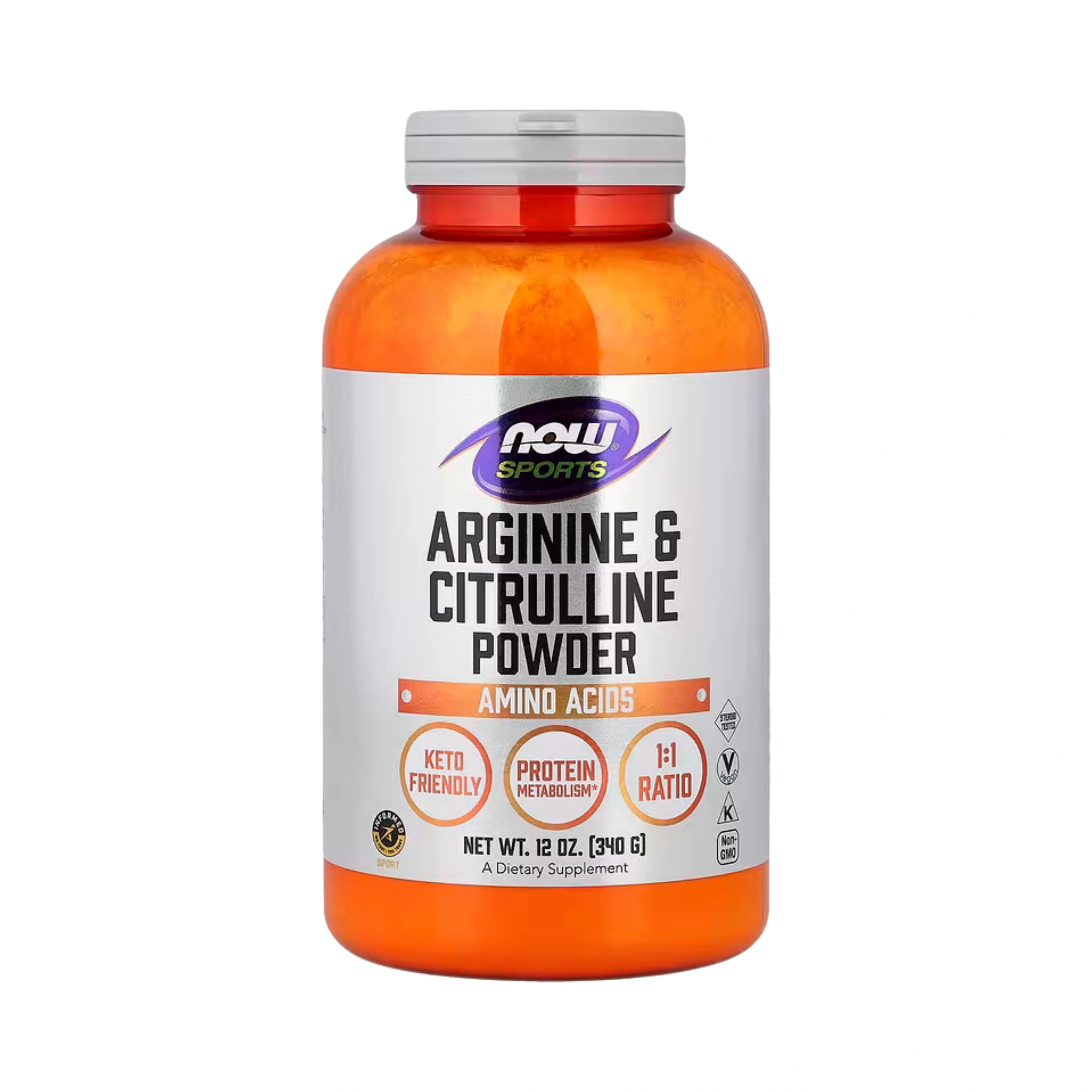 NOW Foods, Sports, Arginine & Citrulline Powder, 12 oz, 340 g