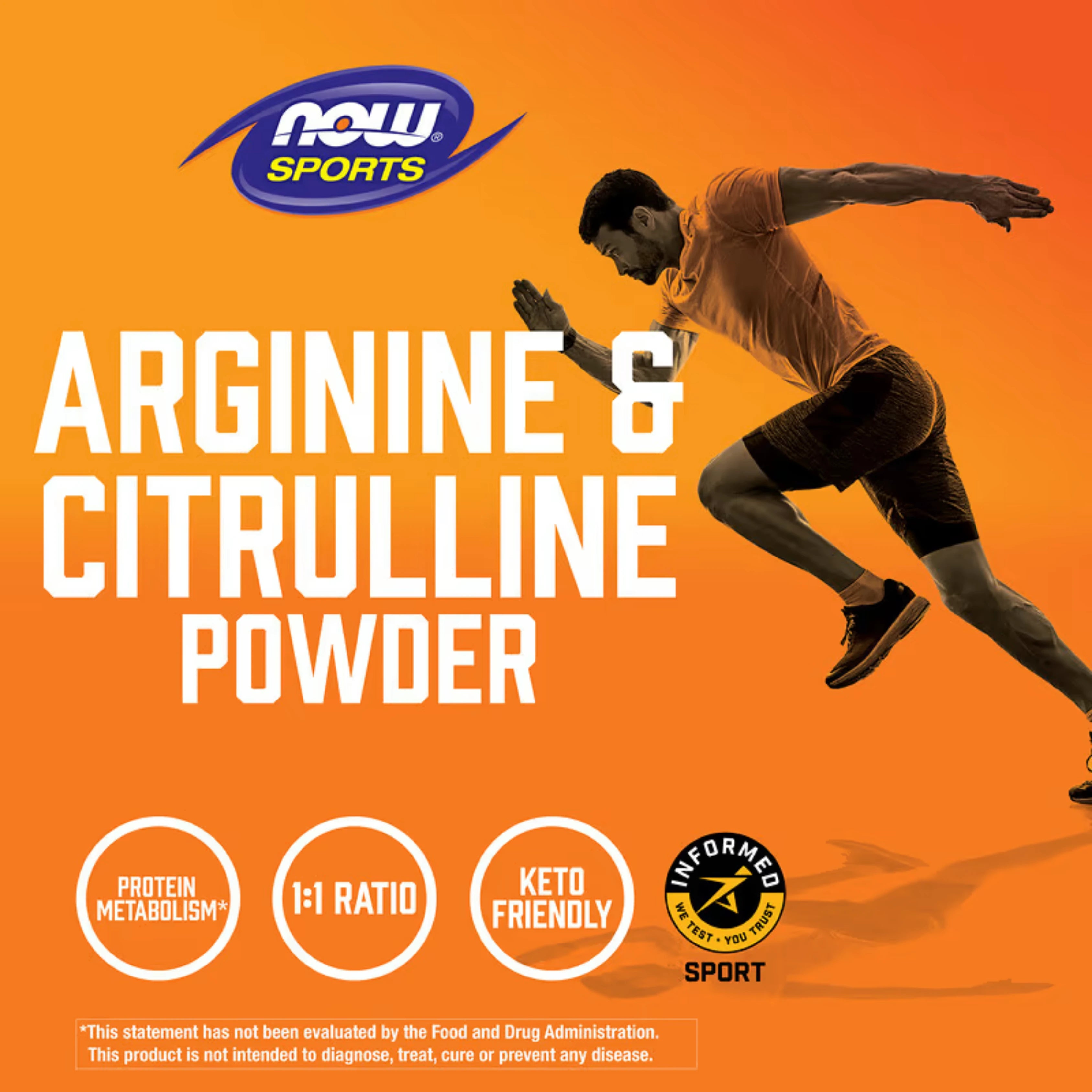 NOW Foods, Sports, Arginine & Citrulline Powder, 12 oz, 340 g