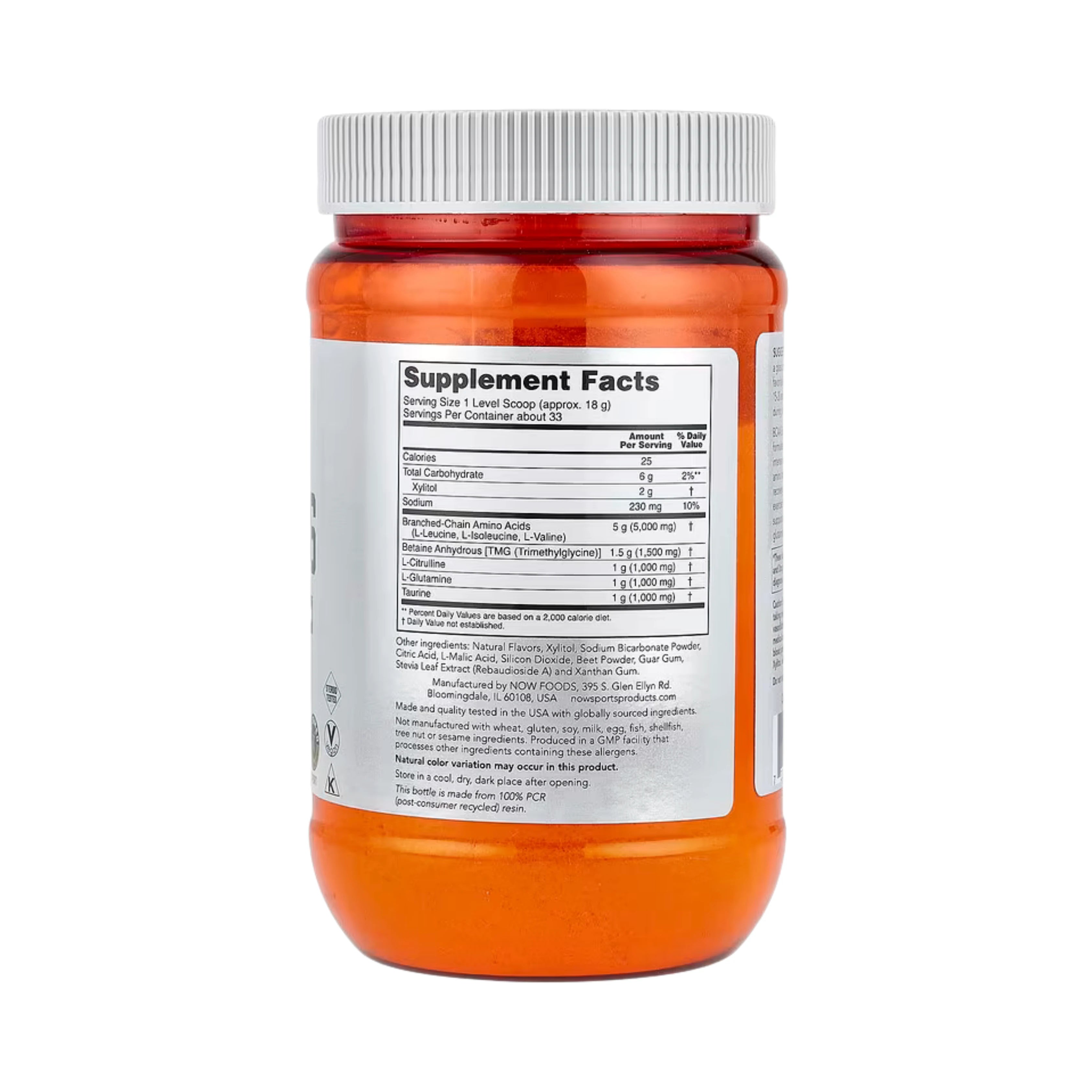 NOW Foods, Sports, BCAA Big 6, Watermelon, 21.16 oz, 600 g