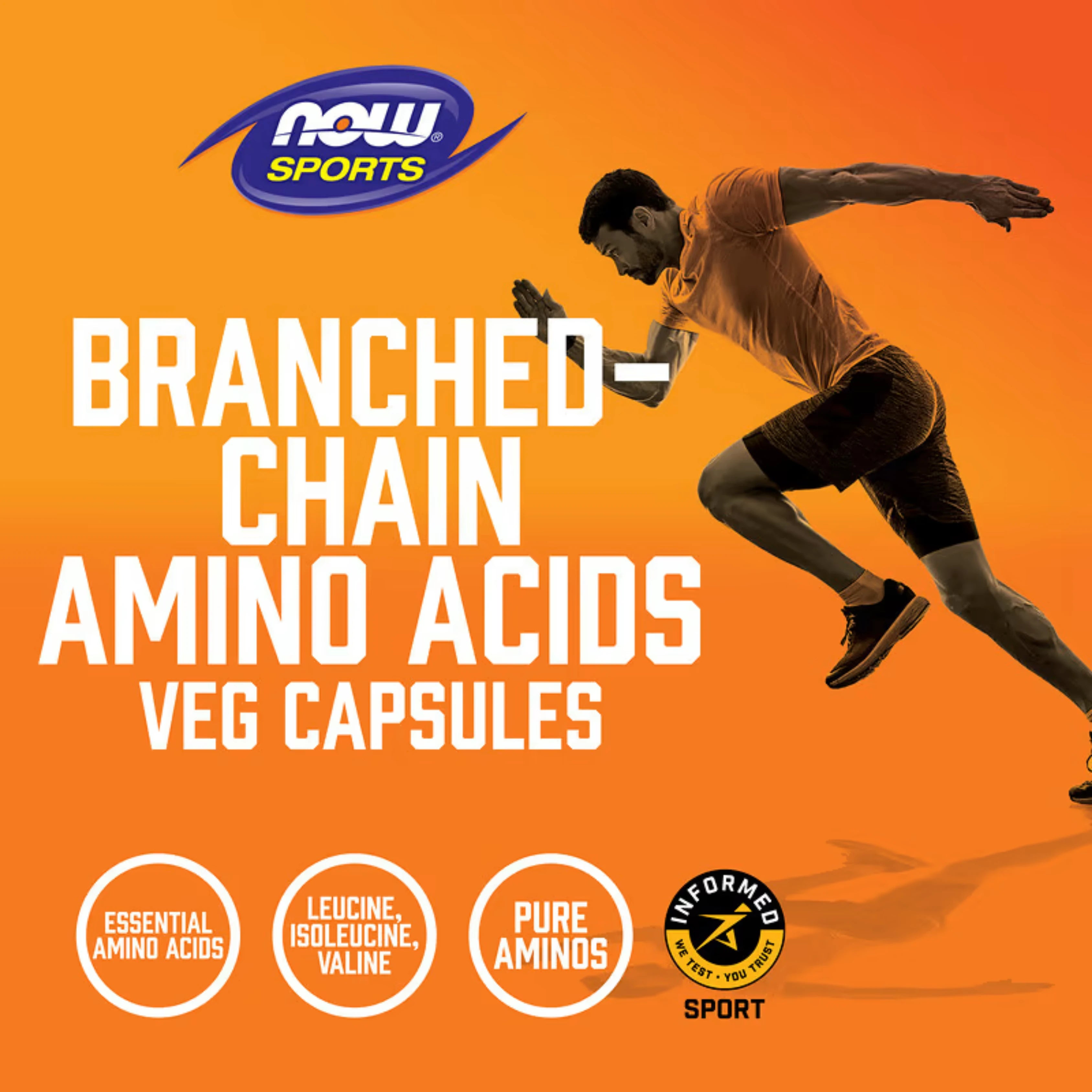 NOW Foods, Sports, Branched-Chain Amino Acids, 240 Veg Capsules