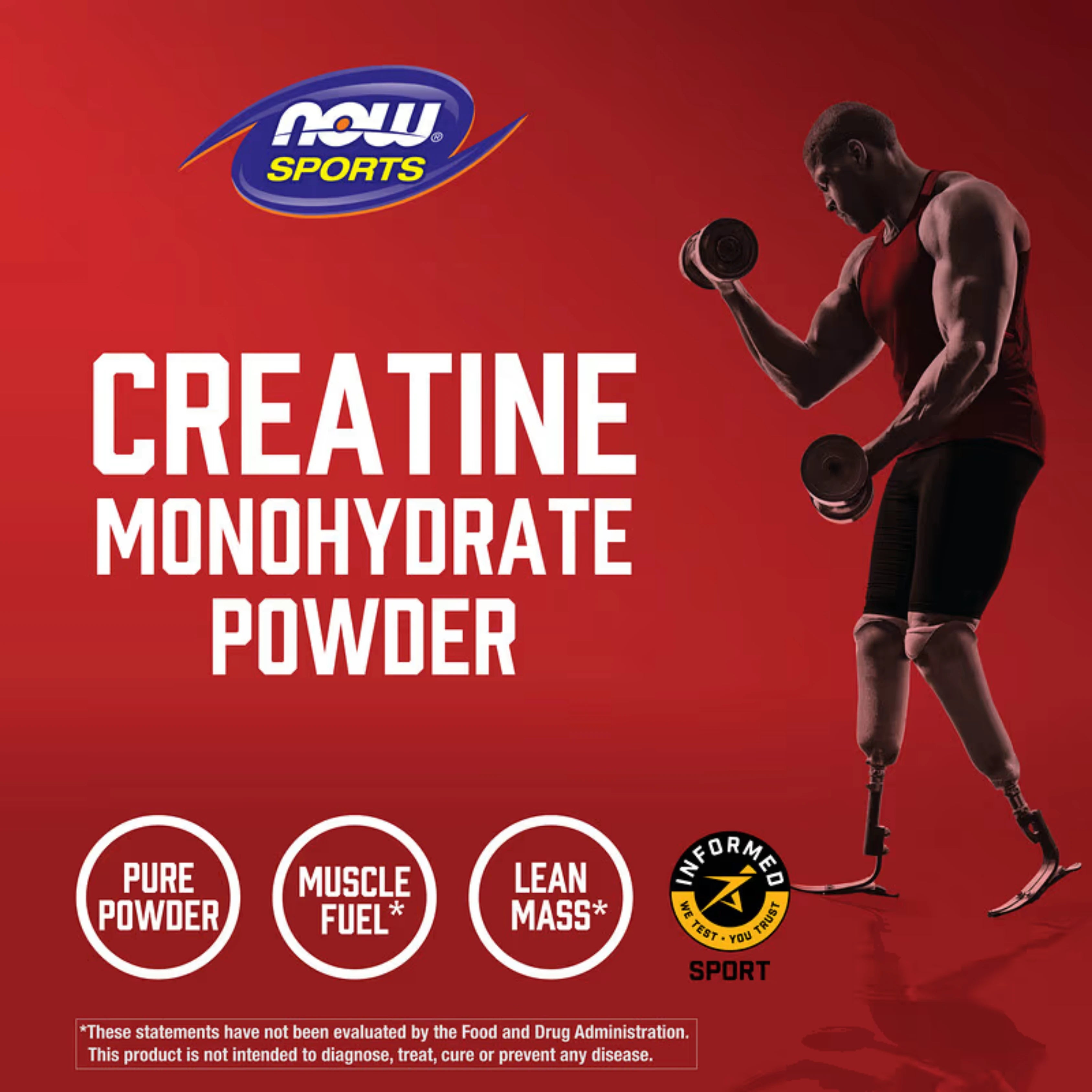 NOW Foods, Sports, Creatine Monohydrate, 8 oz, 227 g