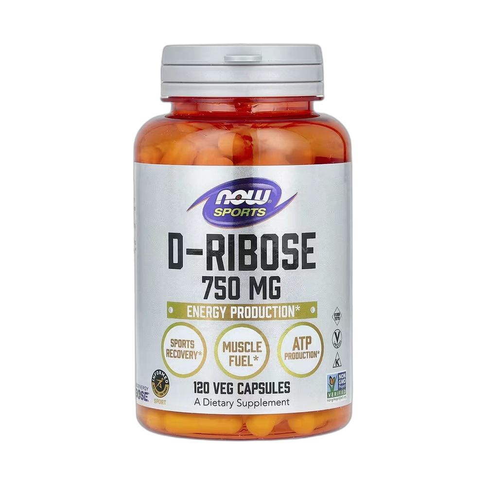 NOW Foods, Sports, D-Ribose, 750 mg, 120 Veg Capsules