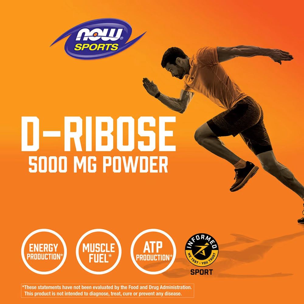 NOW Foods, Sports, D-Ribose Powder, 1 lb, 454 g