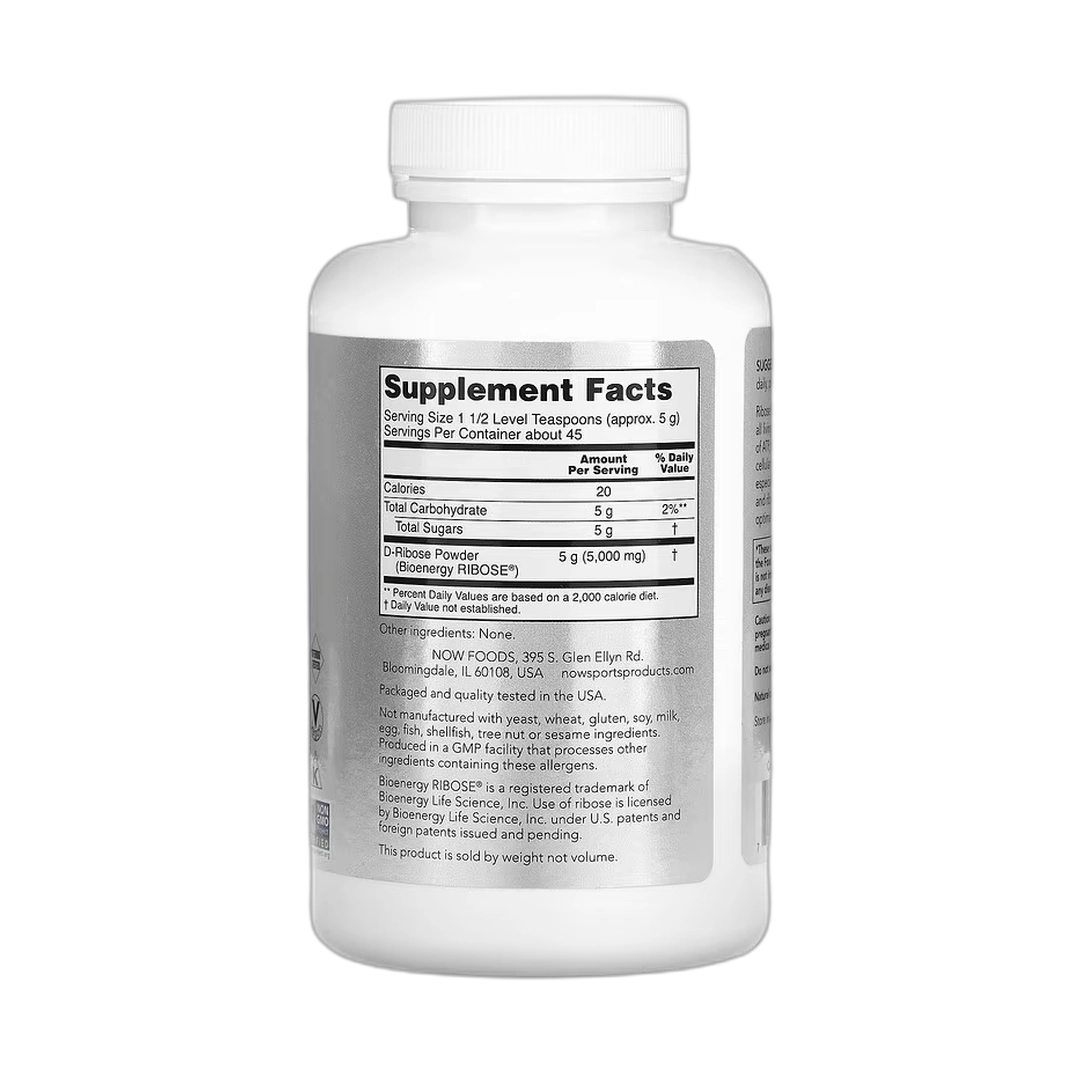 NOW Foods, Sports, D-Ribose Powder, 8 oz, 227 g