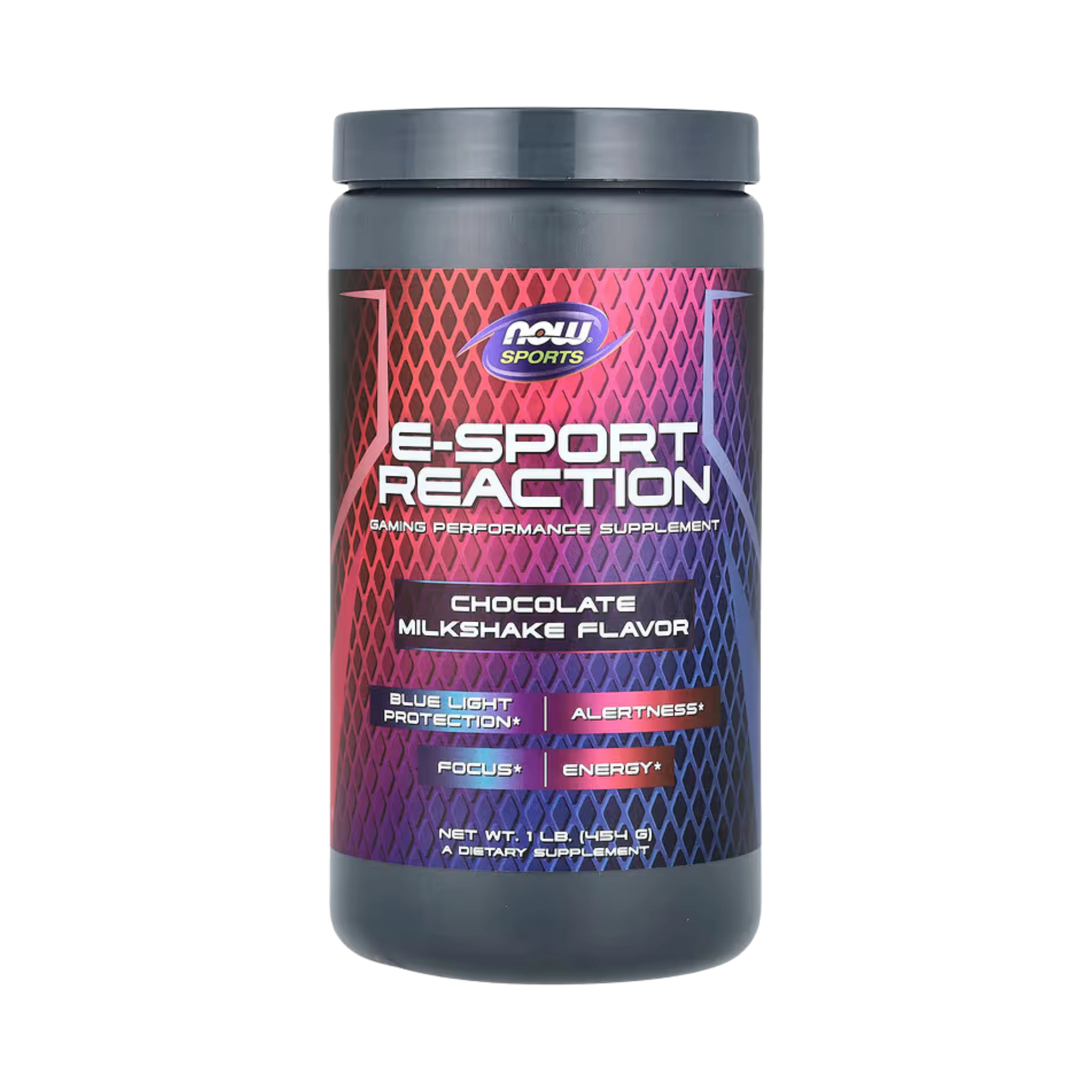 NOW Foods, Sports, E-Sport Reaction, Chocolate Milkshake, 1 lb, 454 g