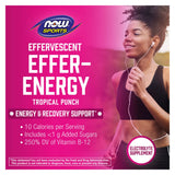 NOW Foods, Sports, Effer-Energy Effervescent, Tropical Punch, 10 Tablets, 1.83 oz, 52 g