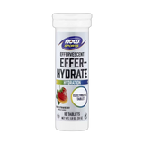 NOW Foods, Sports, Effer-Hydrate Effervescent, Orange Strawberry, 10 Tablets, 1.8 oz, 51 g