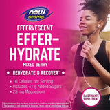 NOW Foods, Sports, Effer-Hydrate, Mixed Berry, 10 Tablets, 1.8 oz, 51 g