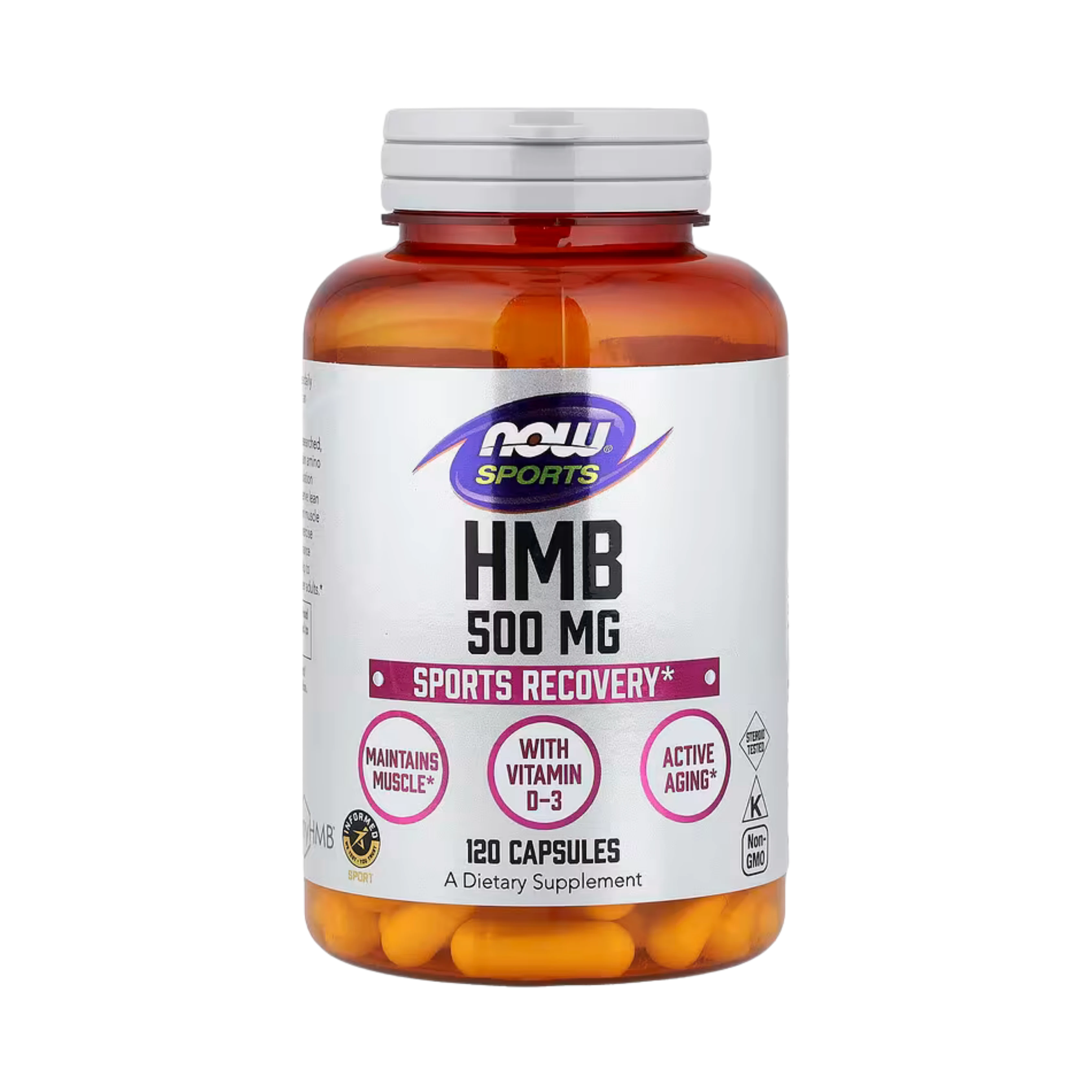 NOW Foods, Sports, HMB With Vitamin D-3, 120 Capsules
