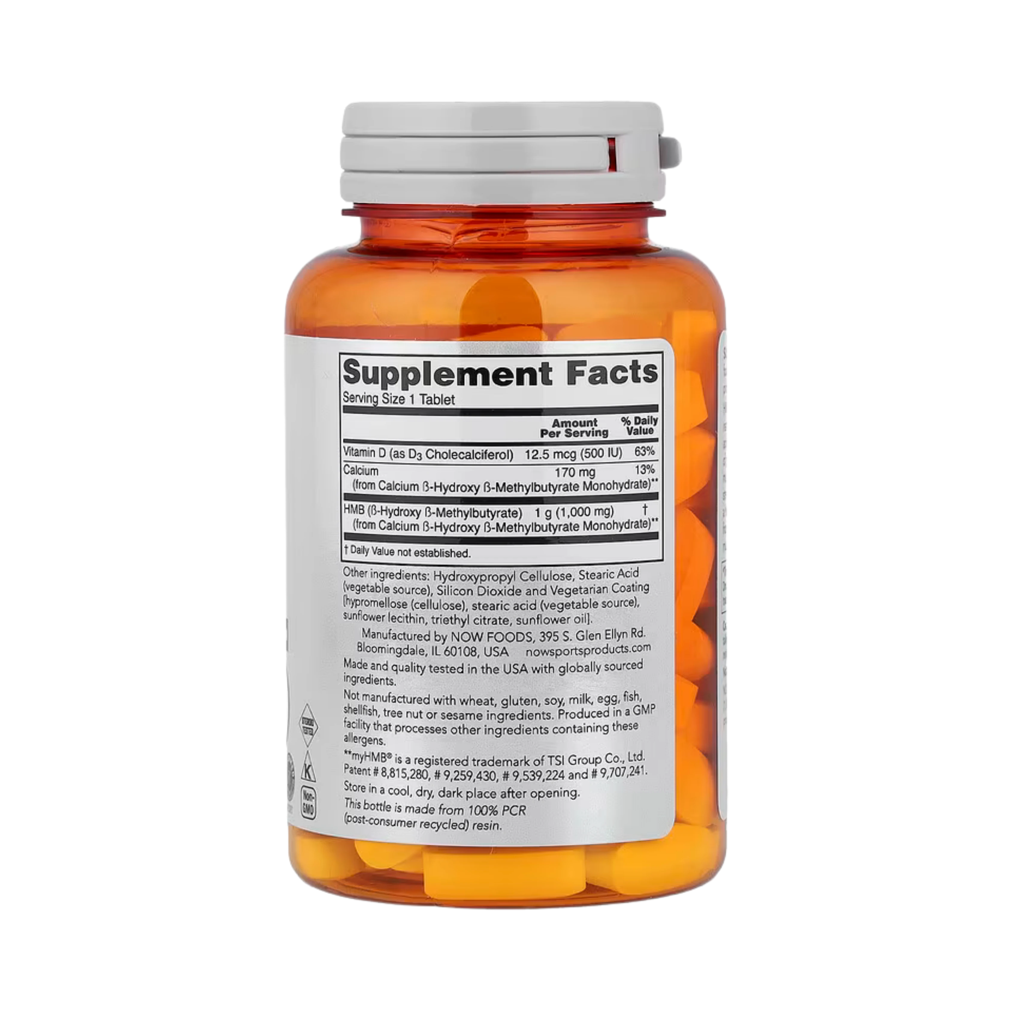 NOW Foods, Sports, HMB With Vitamin D-3, 90 Tablets