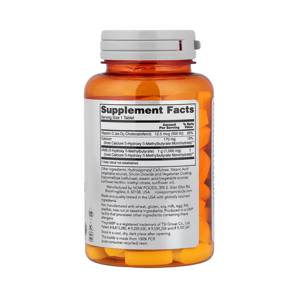 NOW Foods, Sports, HMB With Vitamin D-3, 90 Tablets