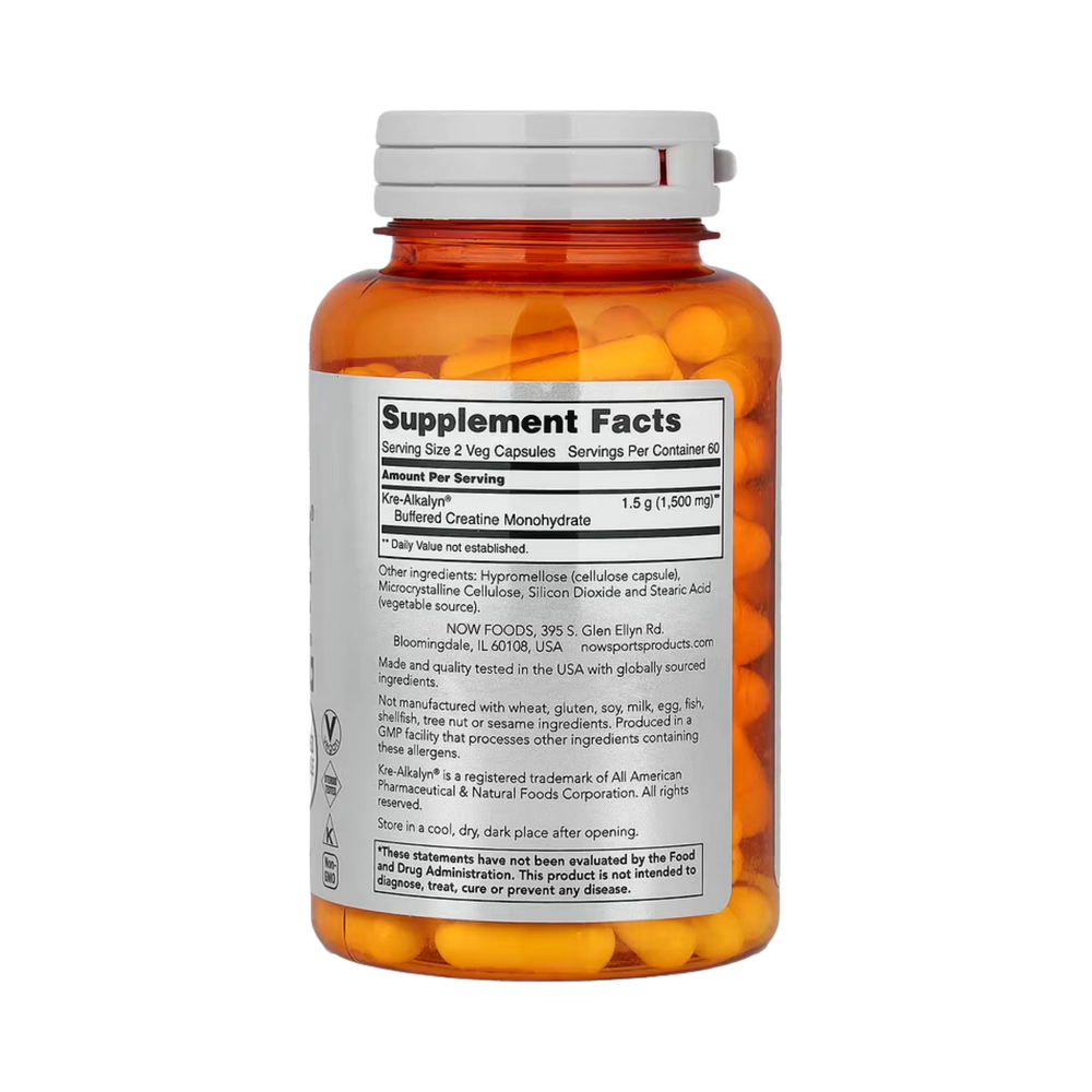 NOW Foods, Sports, Kre-Alkalyn Creatine, 120 Veg Capsules