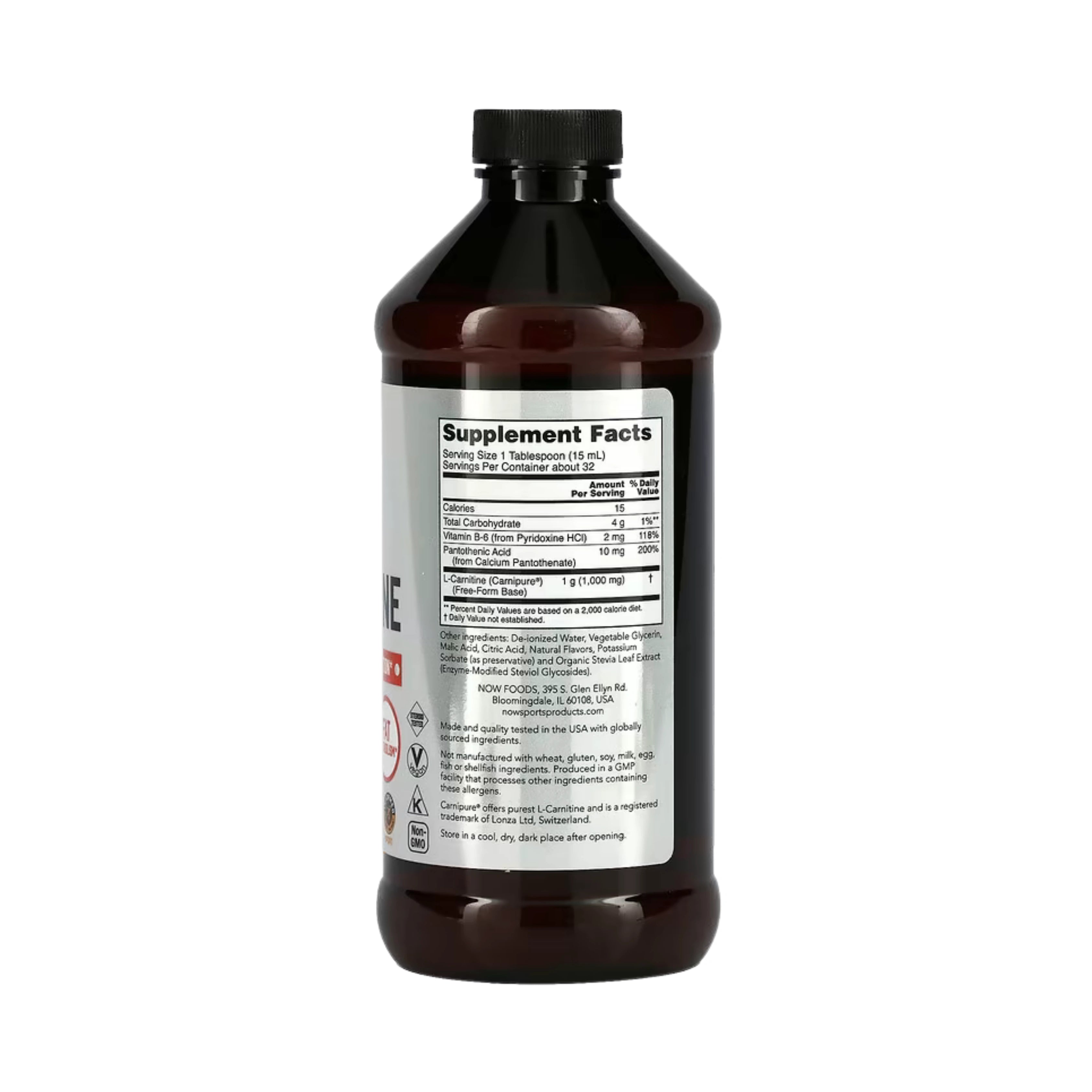 NOW Foods, Sports, L-Carnitine Liquid, Tropical Punch, 1,000 mg, 16 fl oz, 473 ml