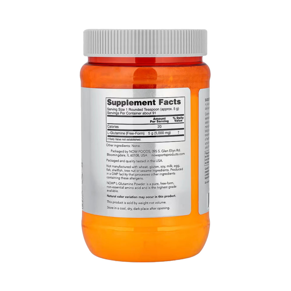 NOW Foods, Sports, L-Glutamine Powder, 1 lb, 454 g