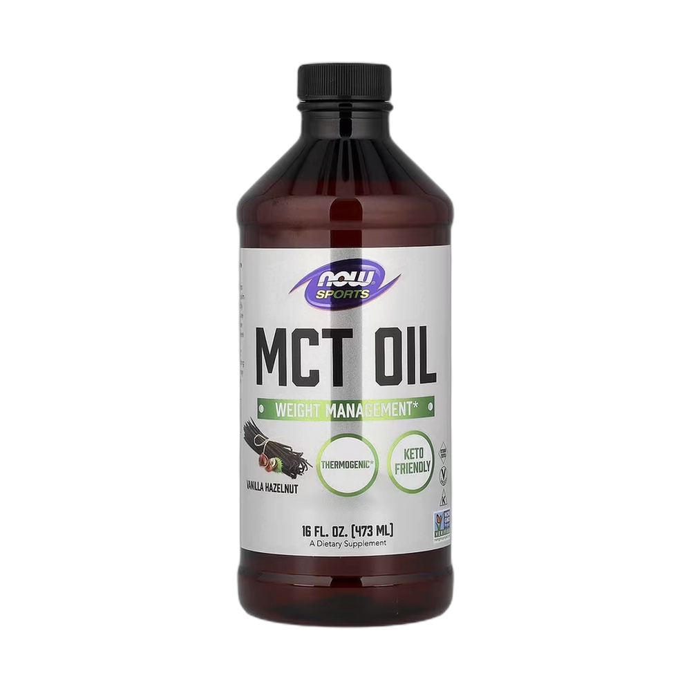 NOW Foods, Sports, MCT Oil, Vanilla Hazelnut, 16 fl oz, 473 ml