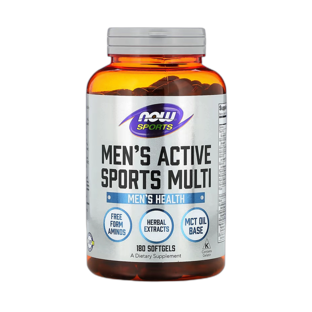 NOW Foods, Sports, Men's Active Sports Multi, 180 Softgels