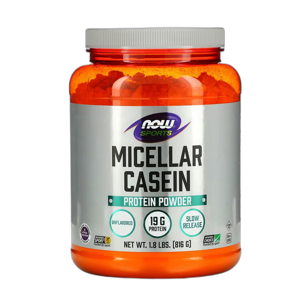 NOW Foods, Sports, Micellar Casein Protein Powder, Unflavored, 1.8 lbs, 816 g